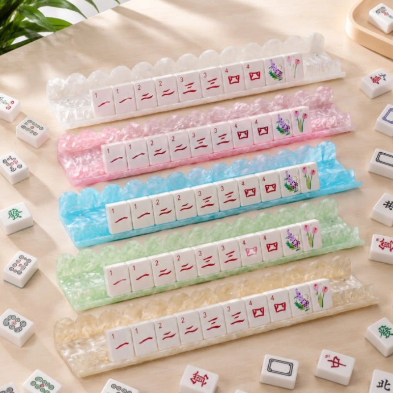 Acrylic Modern American Luxury Mahjong Tile Racks & Pushers