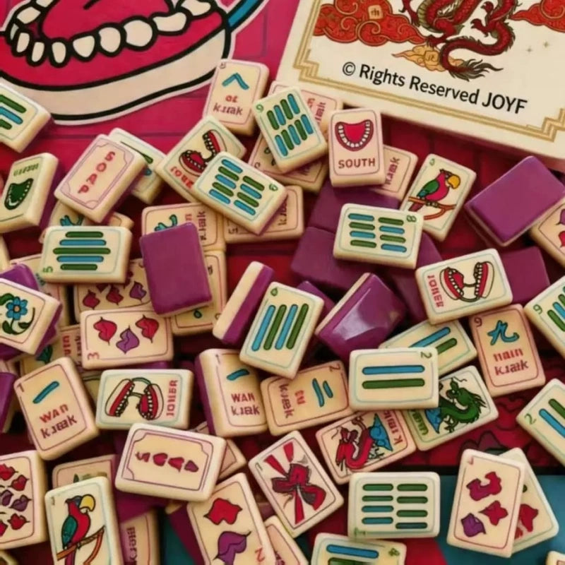 Pop‑art American Mahjong Tiles