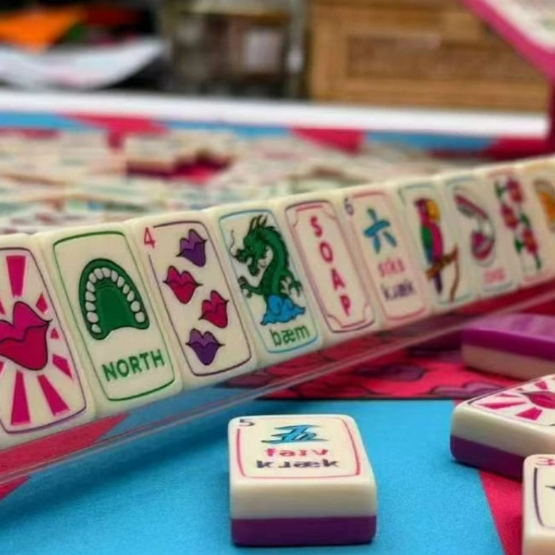 Pop‑art American Mahjong Tiles