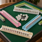 Acrylic Modern American Luxury Mahjong Tile Racks & Pushers