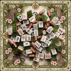 Jungle themed American mahjong Tiles