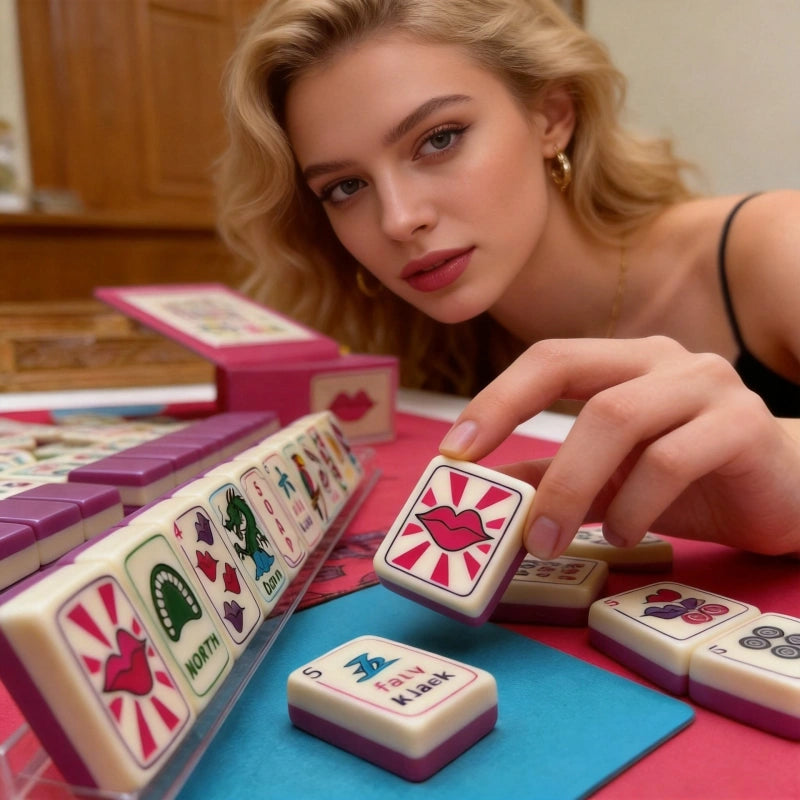 Pop‑art American Mahjong Tiles