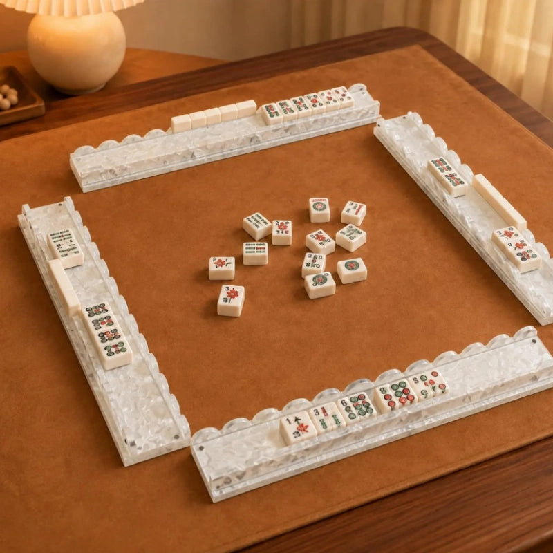 Acrylic Modern American Luxury Mahjong Tile Racks & Pushers