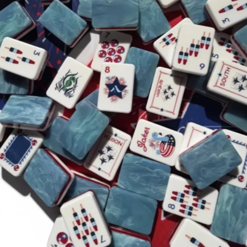 Atriotic‑inspired American mahjong Tiles