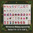Christmas American Mahjong Tiles