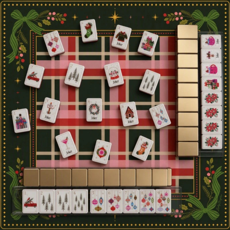 Christmas American Mahjong Tiles