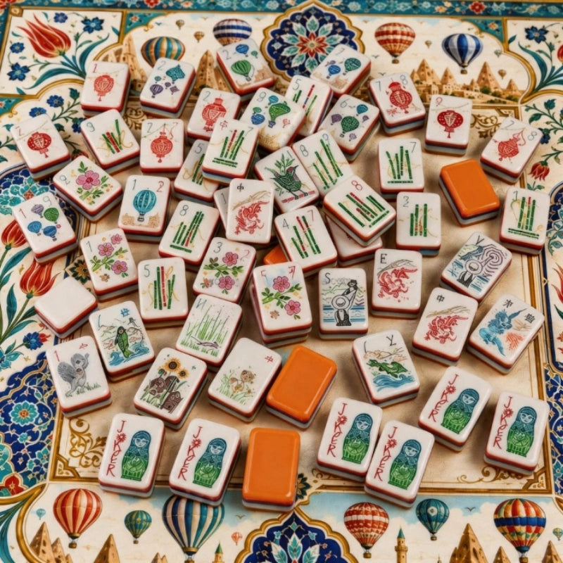 Travel‑inspired American mahjong Tiles