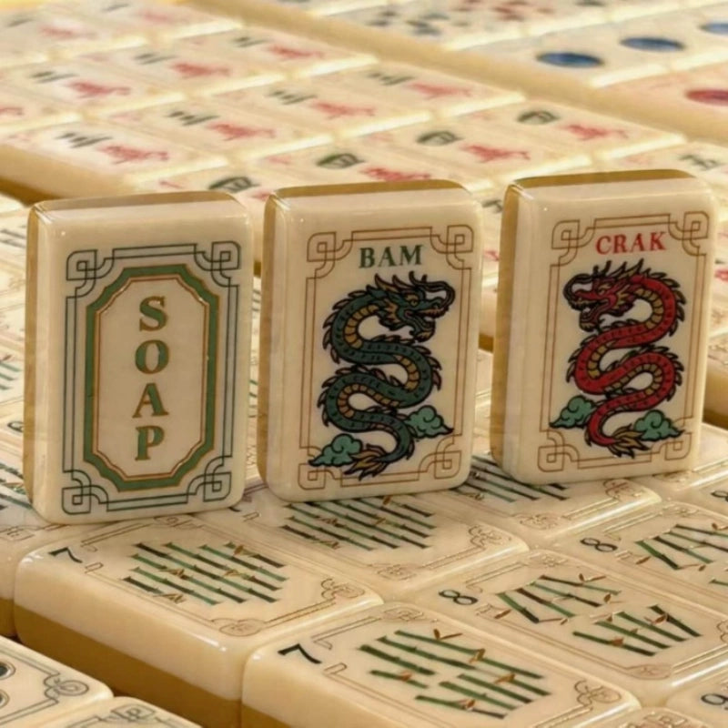 Vintage Oriental‑style American mahjong Tiles