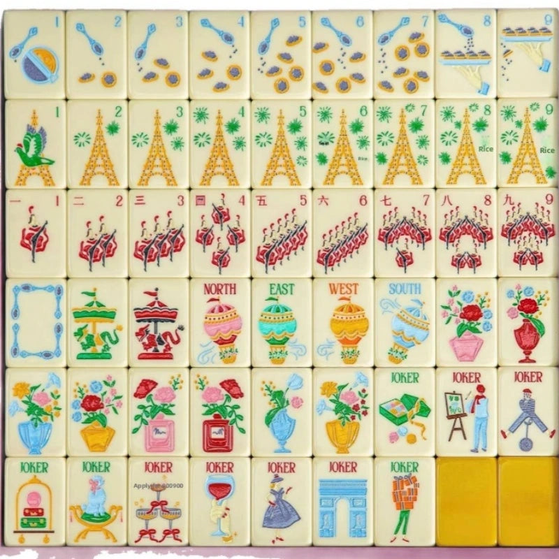 Paris‑French themed American mahjong Tiles