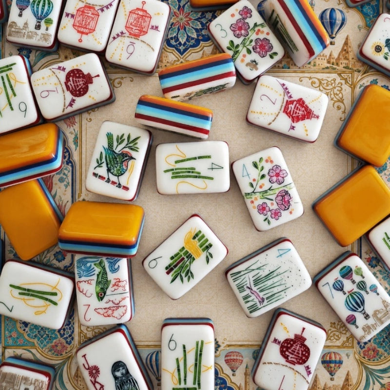 Travel‑inspired American mahjong Tiles