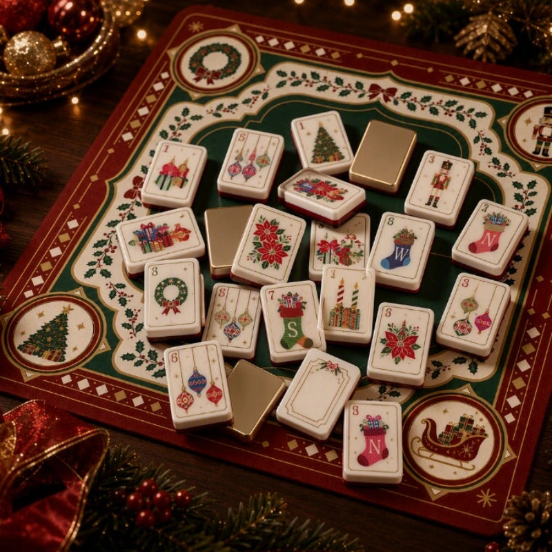 Christmas American Mahjong Tiles