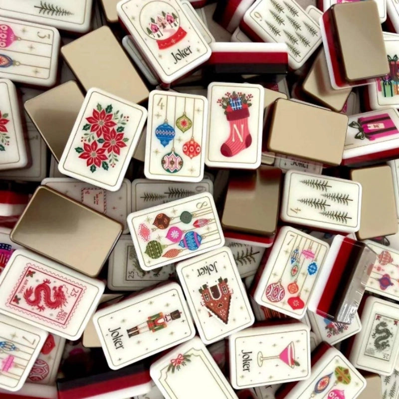 Christmas American Mahjong Tiles