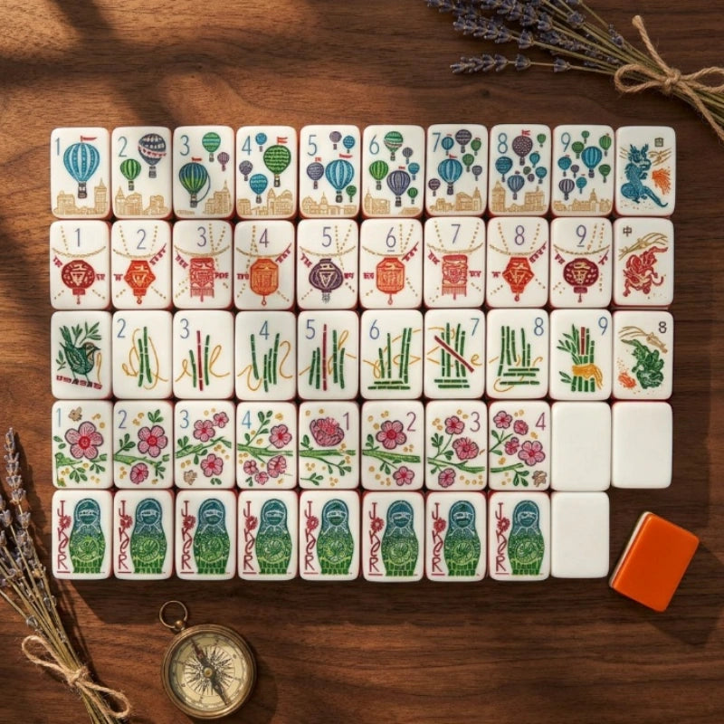 Travel‑inspired American mahjong Tiles