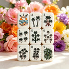 california beach american mahjong tiles