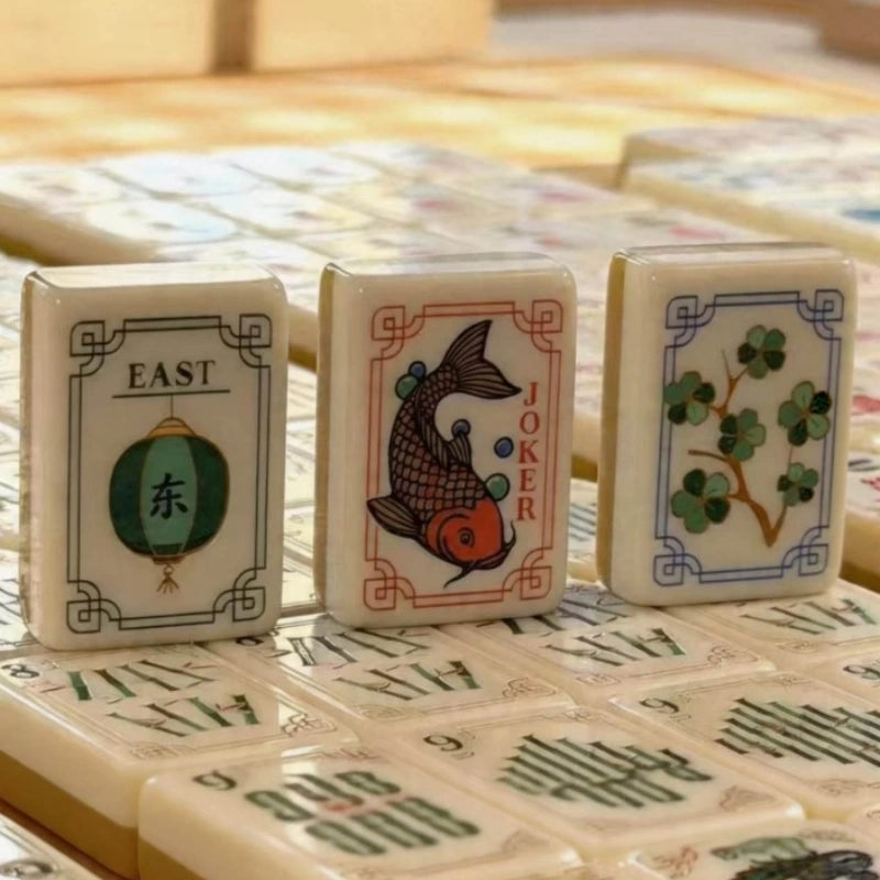 Vintage Oriental‑style American mahjong Tiles