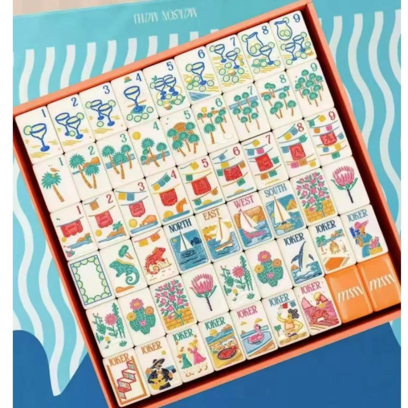 Fiesta‑style American mahjong Tiles