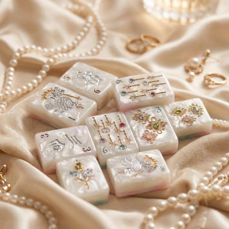 Girly luxury US mahjong tiles