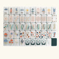Complete nautical beach‑themed American mahjong