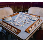 Ski themed mahjong tile set